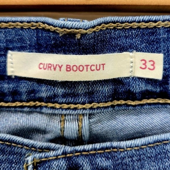 *SOLD*LEVI'S Women's Curvy Bootcut Mid Rise Medium - Picture 5 of 9